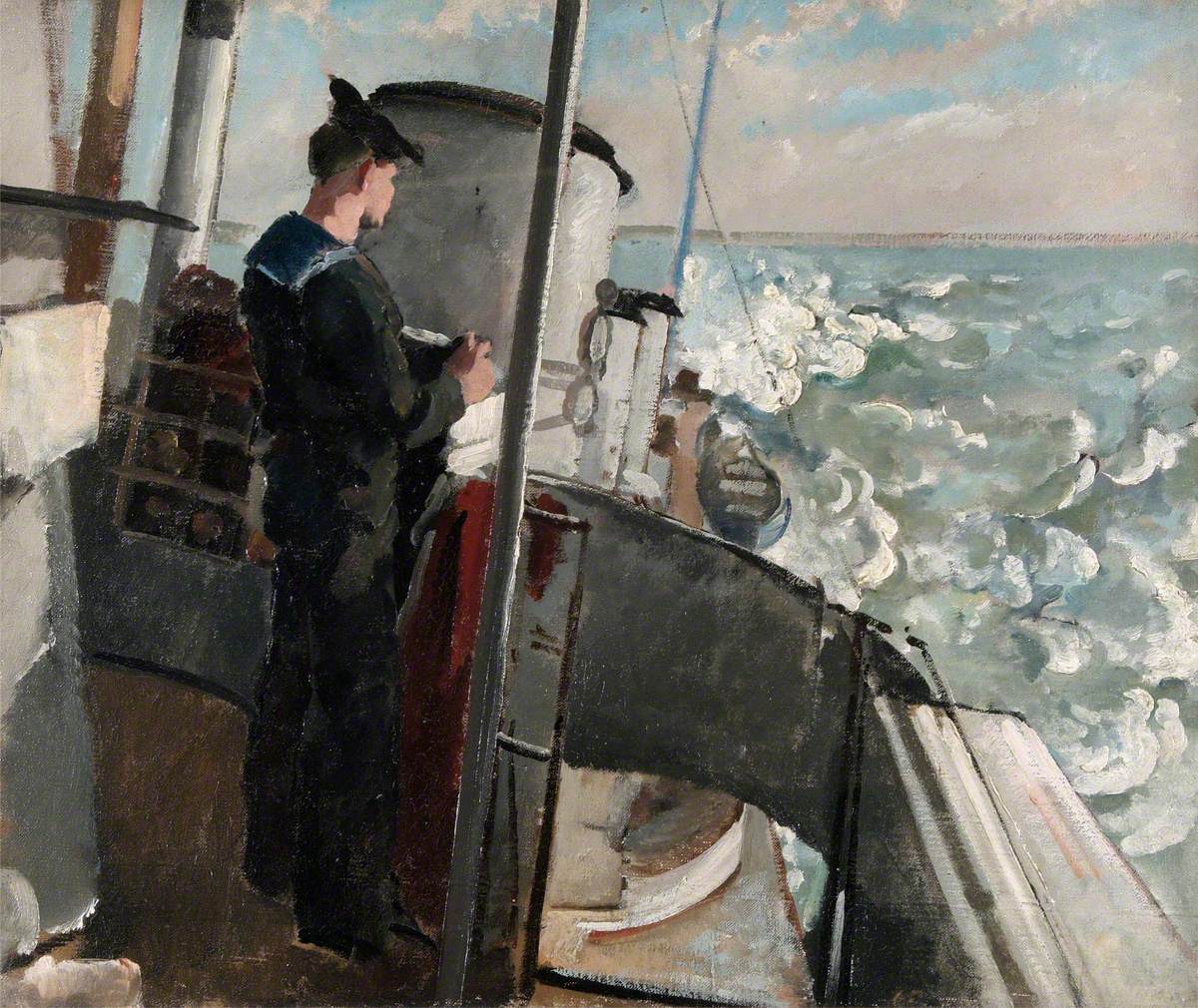 Sailor on the Bridge. Philip Connard (1875–1958), Imperial War Museum, London